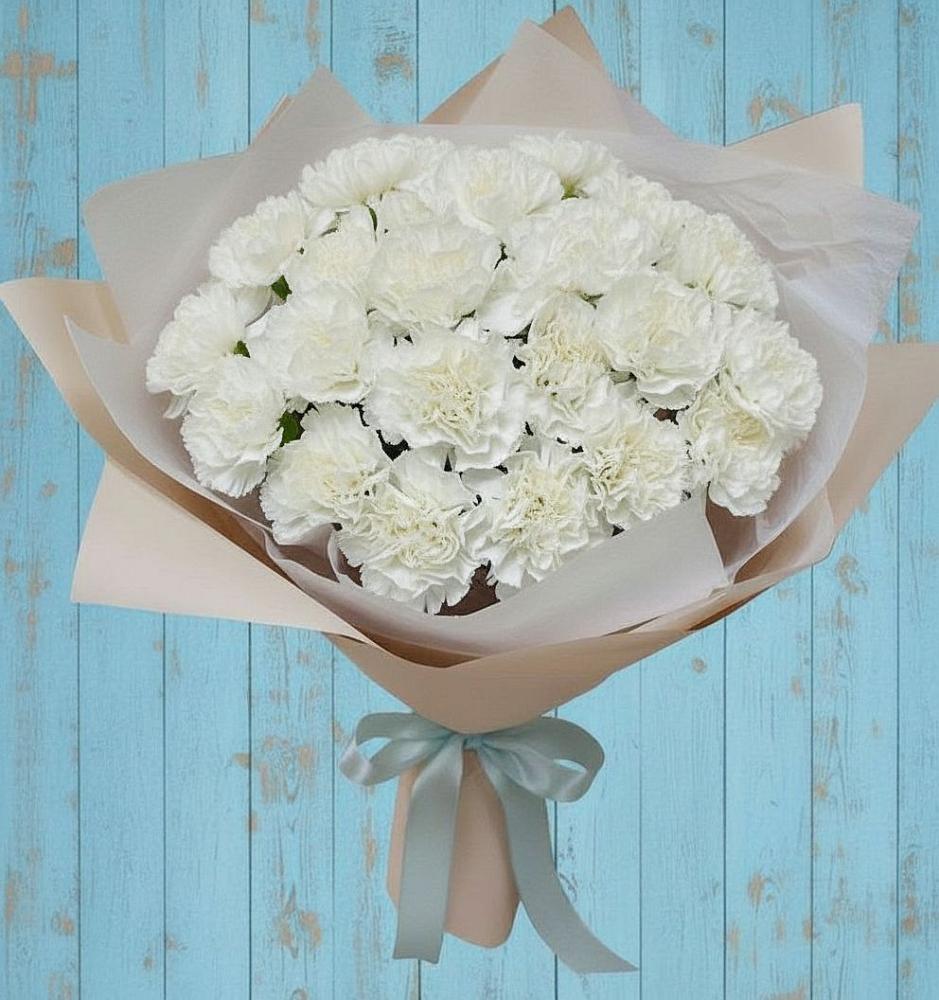 Букет цветов из: Гвоздики в Кипень