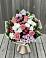 Букет цветов из: Альстромерии, Гвоздики, Розы и Хризантемы в Кипень
