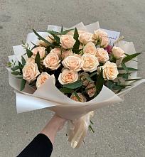 Букет Кремовые розы Латте в Кипень