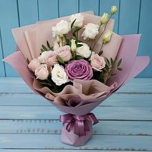 Букет цветов из:  Розы и Лизиантусы в Кипень