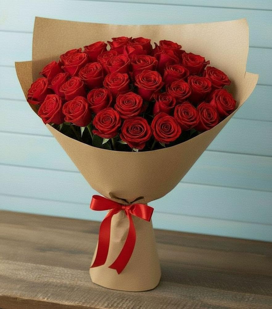Букет Красные розы Милано в Кипень