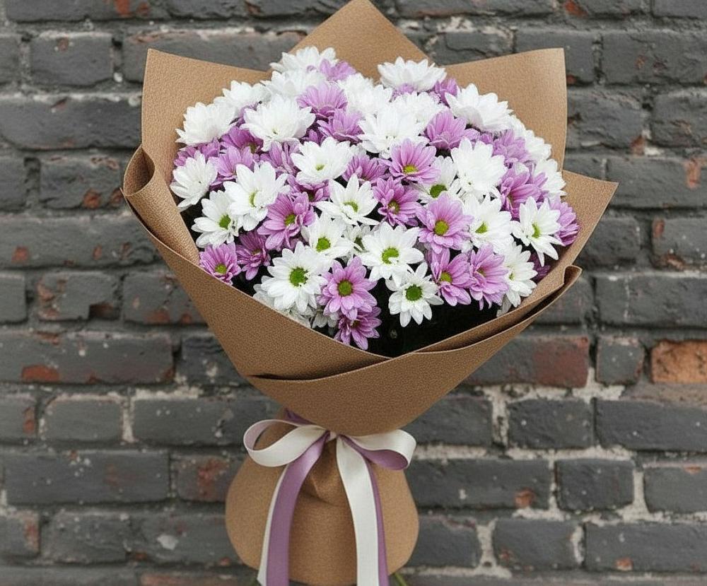 Букет цветов из: Хризантемы в Кипень