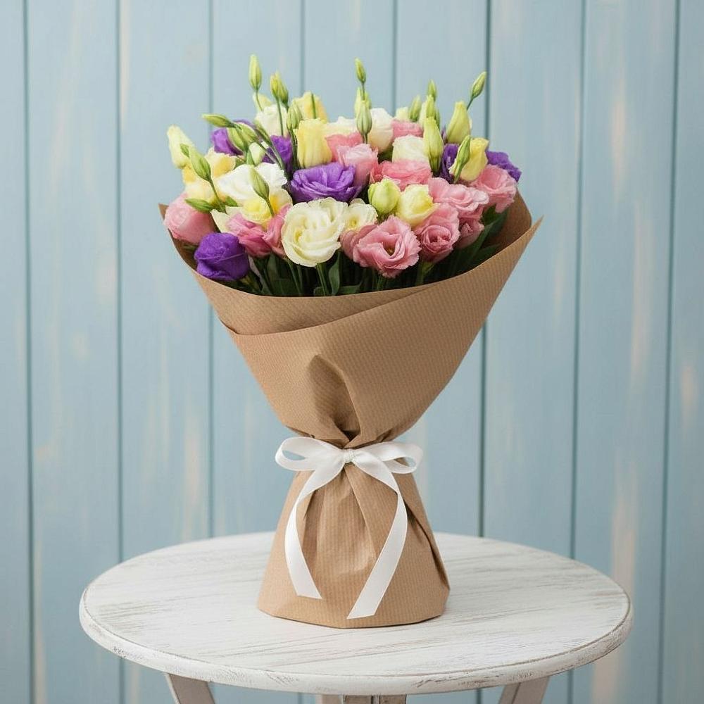 Букет цветов из: Лизиантусы в Кипень