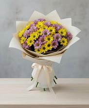 Букет цветов из:  Хризантемы #REPLACE_PRED# Кипень