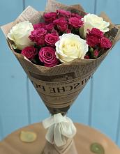 Букет цветов из:  Розы #REPLACE_PRED# Кипень