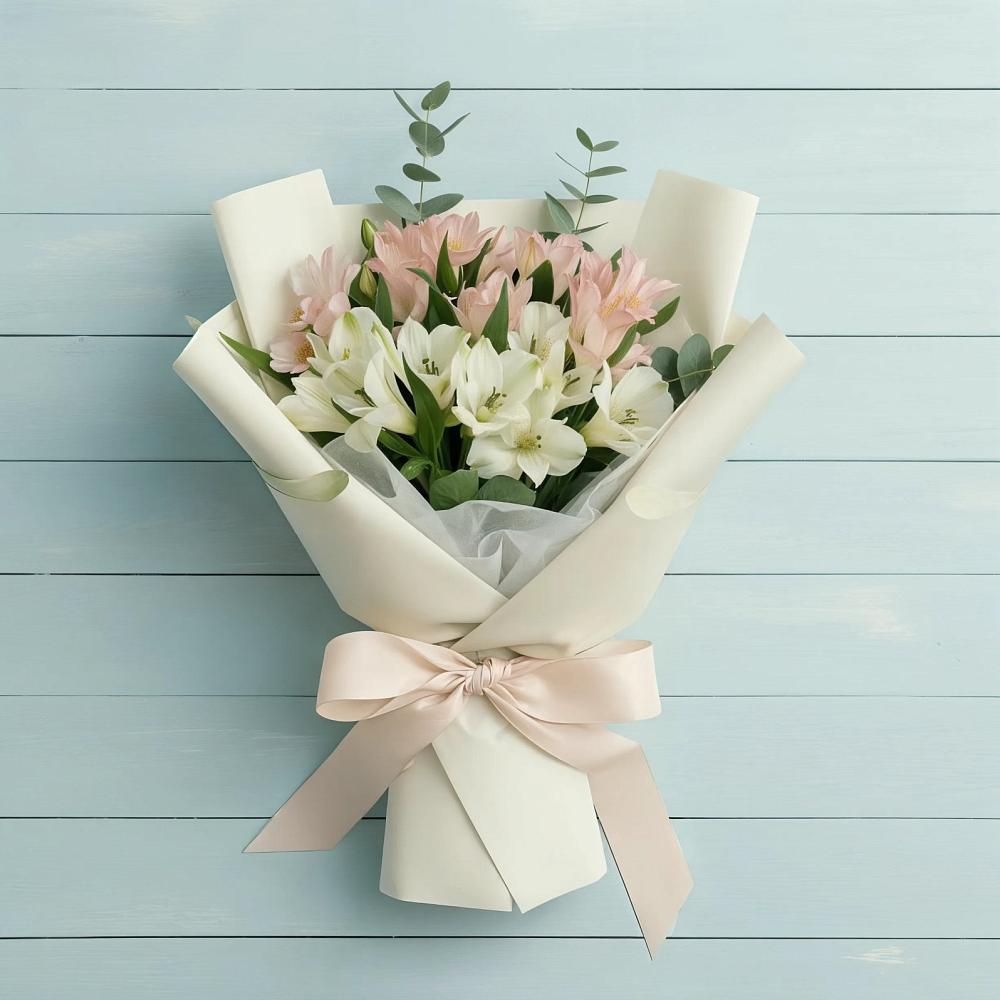 Букет цветов из: Альстромерии в Кипень