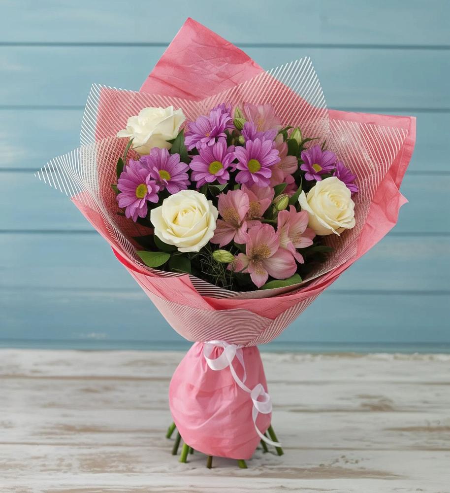 Букет цветов из: Герберы в Кипень