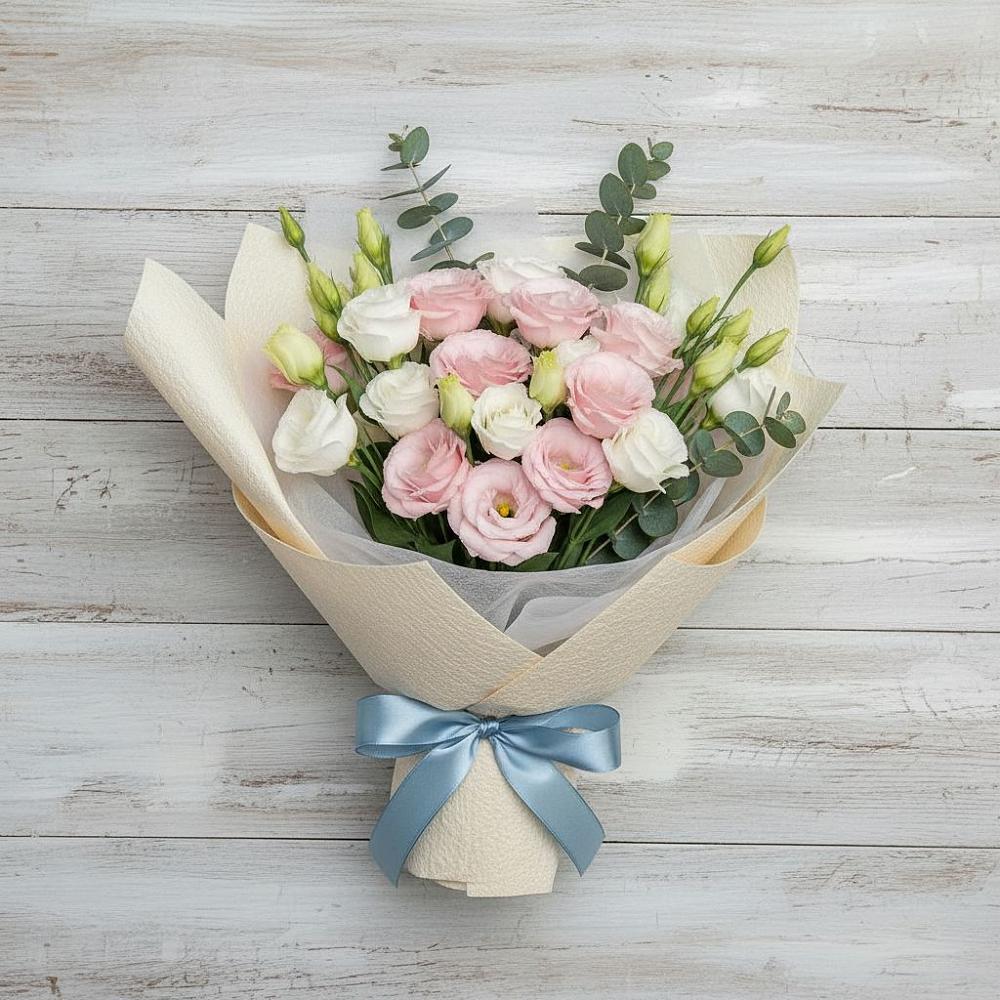 Букет цветов из: Лизиантусы в Кипень